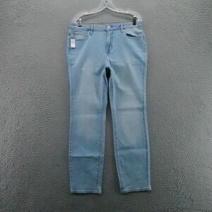 Members Mark Womens Straight Leg Jeans Light Wash Blue‎ Size 12 NEW